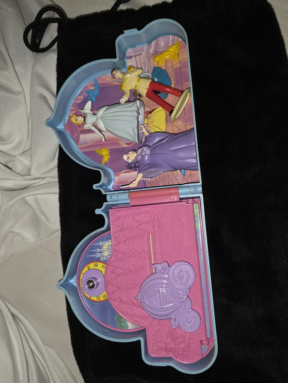1992 Mattel Disney Once Upon a Time Cinderella Carriage Playset, a vintage micro